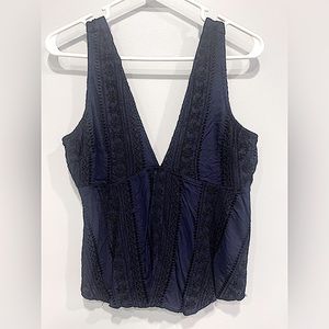 Beautiful blue free people summer tank